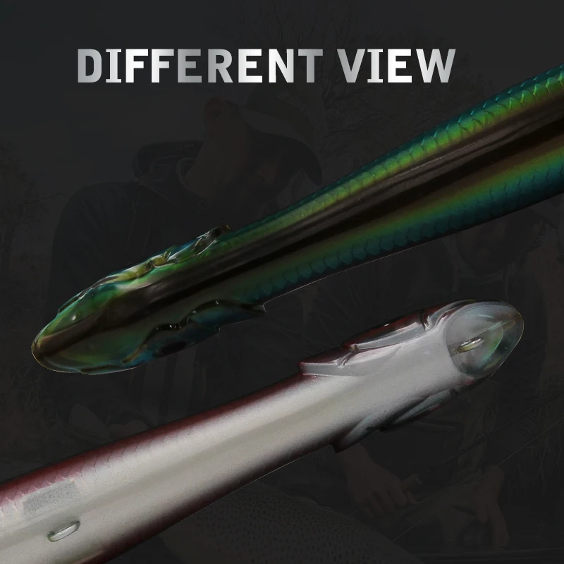 Wondershot B01 135MM 26G cabeza de serpiente Popper Topwater flotante lubina Pike cebo 1 pieza Wobbler señuelo de pesca con anzuelos Mustad - imagen 3