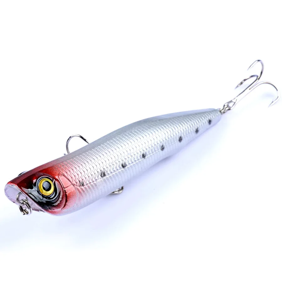 Señuelo de pesca Crankbait, lápiz flotante duro, cebo Artificial, superficie superior, Wobbler para curricán, Lucio, cebos de mar, 1 ud. - imagen 3