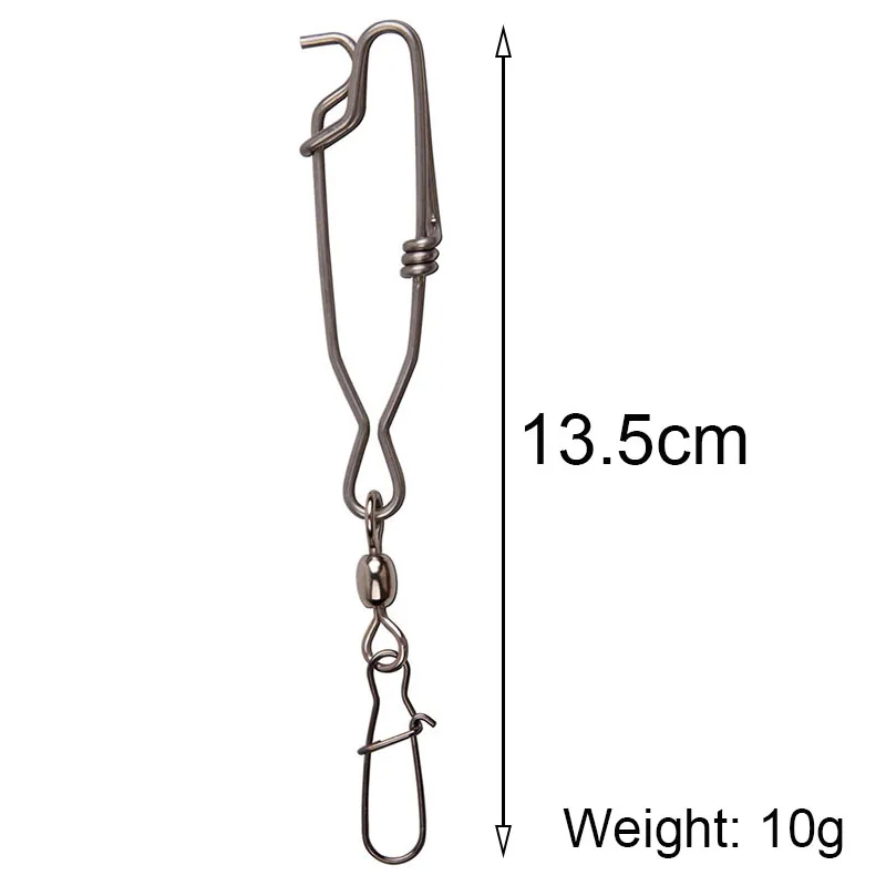 30 Uds. Clips de acero inoxidable para atún de línea larga, conector de Clip a presión para línea flotante, perchas de ramas palangre, accesorios de pesca - imagen 2