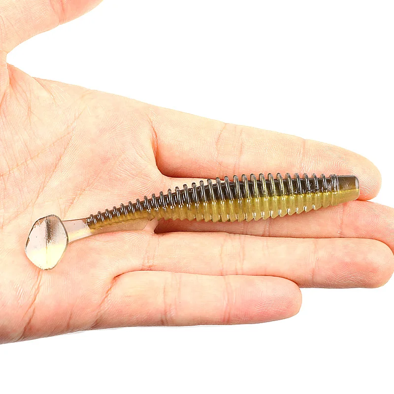 Señuelo suave del depredador supercontinente, cola en T, 51mm/76mm/101mm, señuelo artificial para pesca de lubina con sal, añadir olor a pescado, 2022 - imagen 2