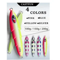 CASTFUN Señuelo Jigging Luminoso – Acción Lenta Aguas Profundas