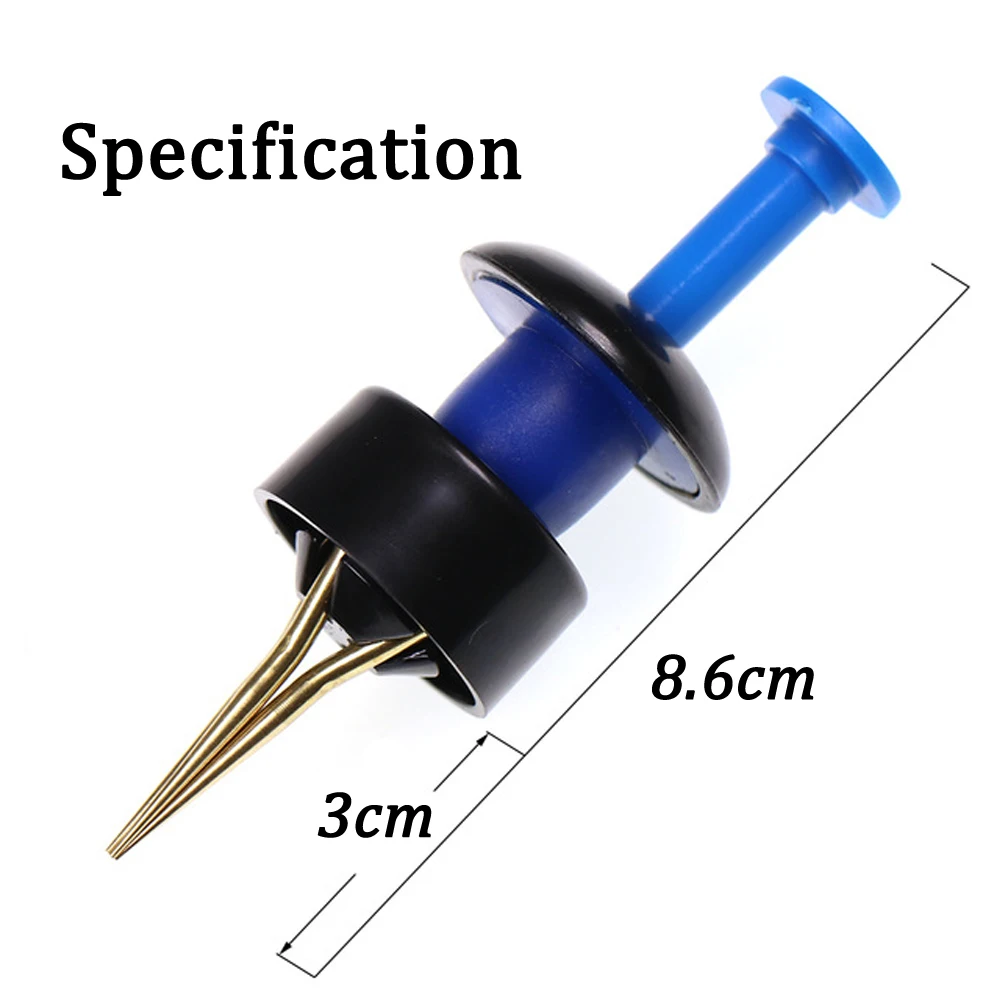 Herramienta para atar faldas de pargo para pesca en agua salada, Clip de plástico y cobre, 1 ud. - imagen 2