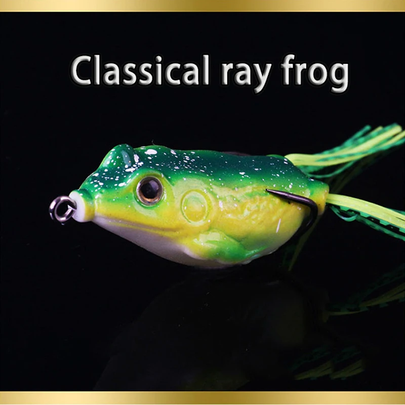 Rana de rayo biónico, cebo de rana clásica especial para peces negros con ranura de sangre, simulación de cebo falso, 5cm, 9g, nuevo estilo, 10 Uds. - imagen 4