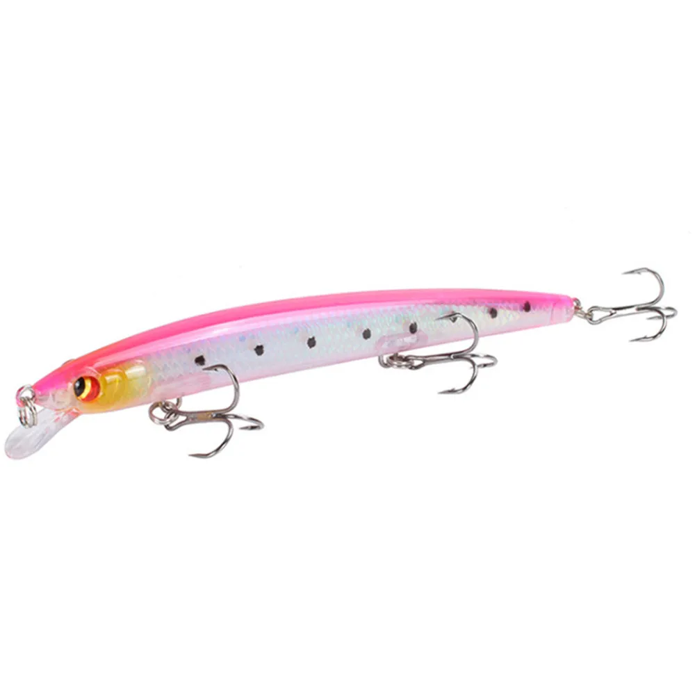 Wobblers clásicos de pesca de pececillos, Señuelos de Pesca de tiro largo de plástico duro Crankbait, aparejos de pesca de carpa y Lucio, 135mm/15,4g, 1 unidad - imagen 5