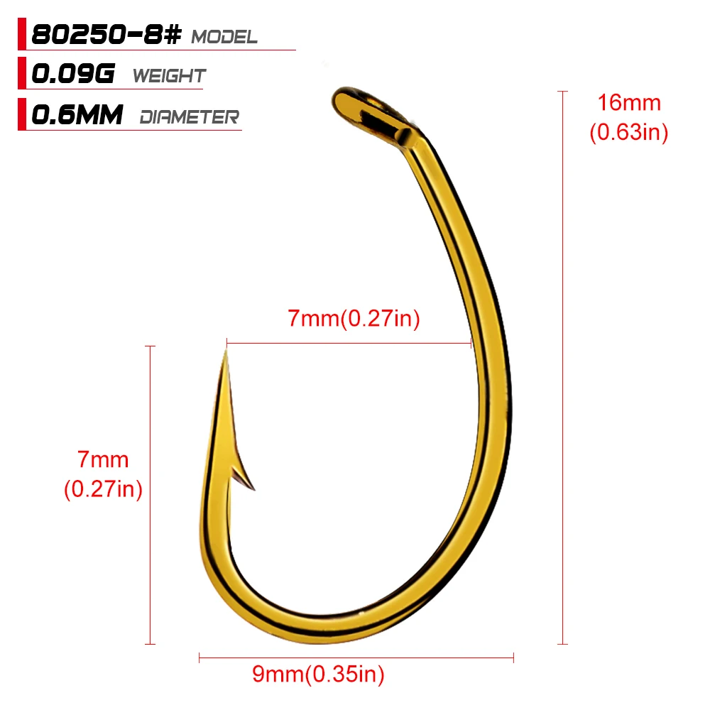 Anzuelos de pesca con mosca, 200 unidades, tamaño 80250-6/8/10/12, trucha, salmón, moscas secas - imagen 4