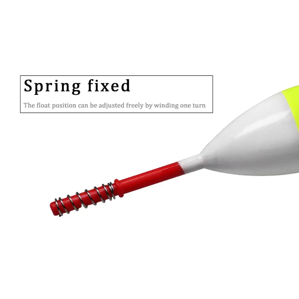 THKFISH, 2 uds., flotadores de pesca, 1 pulgada, 1,25 pulgadas, 2 pulgadas, flotadores de resorte de madera Balsa, boyas, corcho de pesca de mar de agua dulce para Panfish - imagen 4