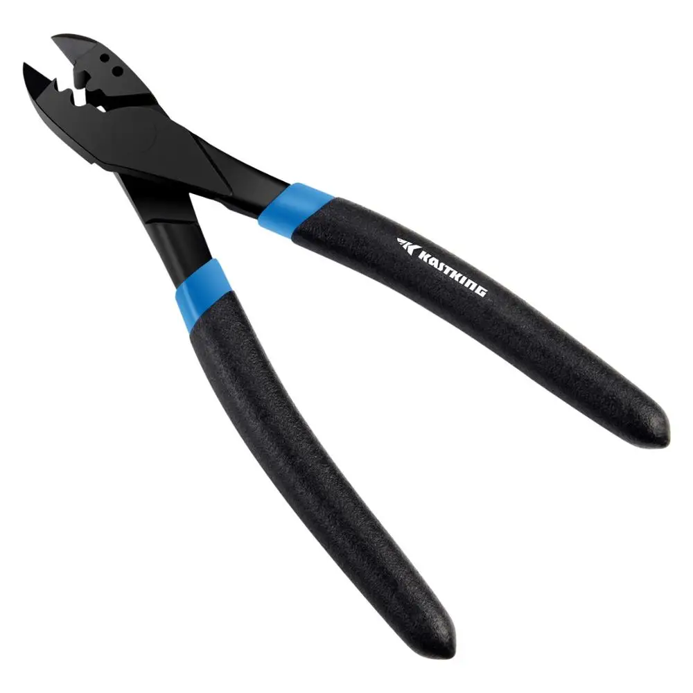 KastKing-Alicates de pesca, cortador de alambre para cortar anzuelos, cortador de trenza, engarzador, removedor de anzuelos, equipo de pesca, mango de PVC - imagen 4