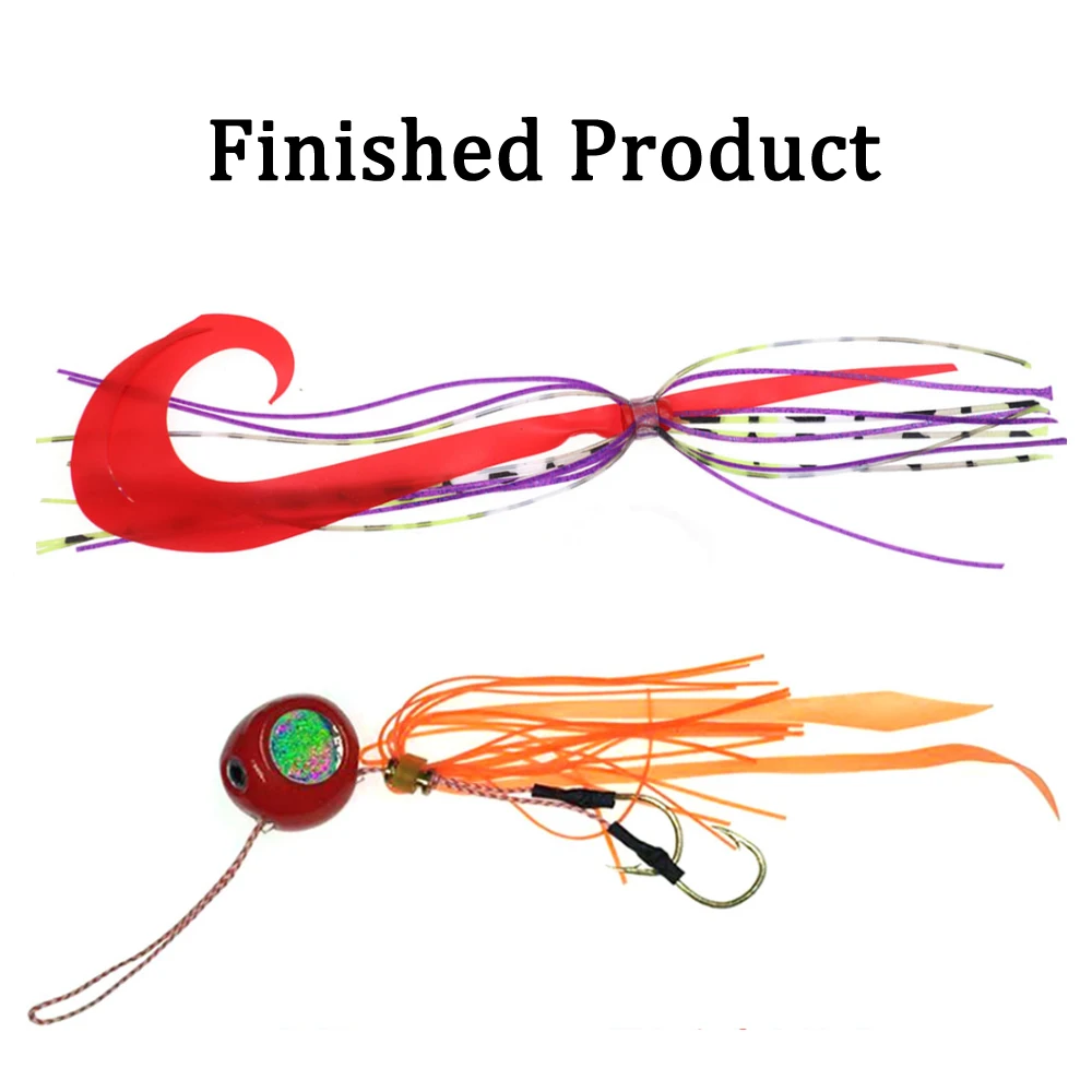 Herramienta para atar faldas de pargo para pesca en agua salada, Clip de plástico y cobre, 1 ud. - imagen 4