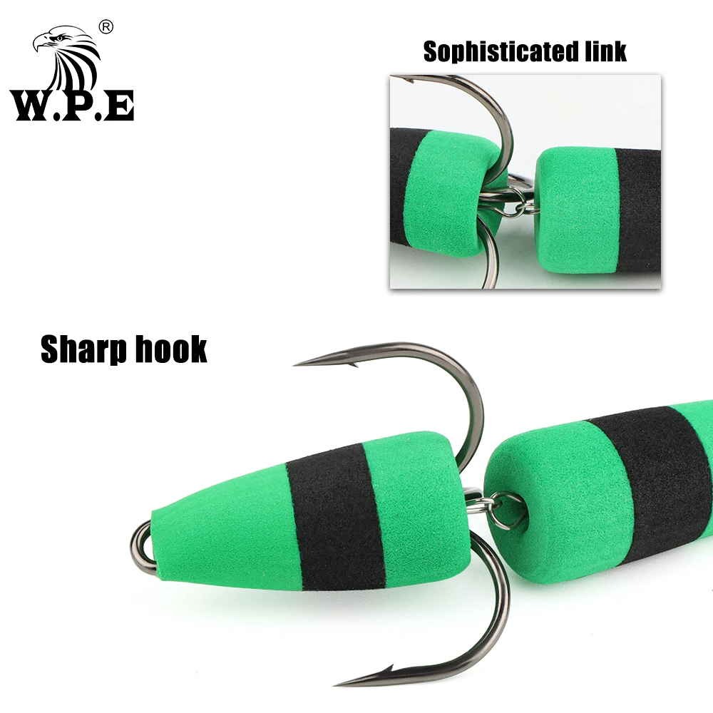 W.P.E 1 Uds. Señuelo de Pesca Mandula tamaño XL cebo insecto señuelo suave SwimBait Multicolor señuelo de lubina Pesca Wobbler aparejos de Pesca - imagen 4