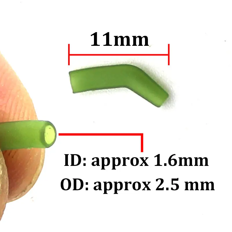 30 Uds. Accesorios de pesca de carpa D, ganchos kickers, alineación de línea, funda antienredo para el pelo, aparejos de extremo, - imagen 2