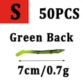 50pcs green s