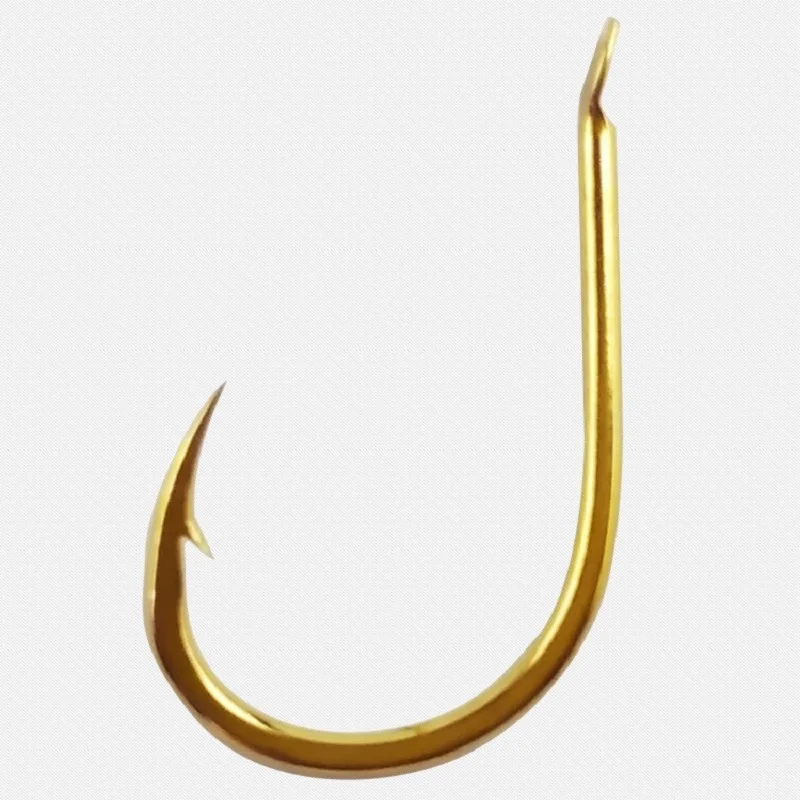 Anzuelo de pez Gamakatsu japonés de alta calidad, gancho de púas Taihai dorado, en caja - imagen 2