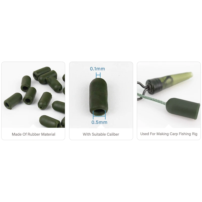 Mosodo-tope de pesca de carpa, Protector de cuentas, aparejo de cuentas de pesca con nudo giratorio, Terminal de amortiguación para pesca de carpa - imagen 2