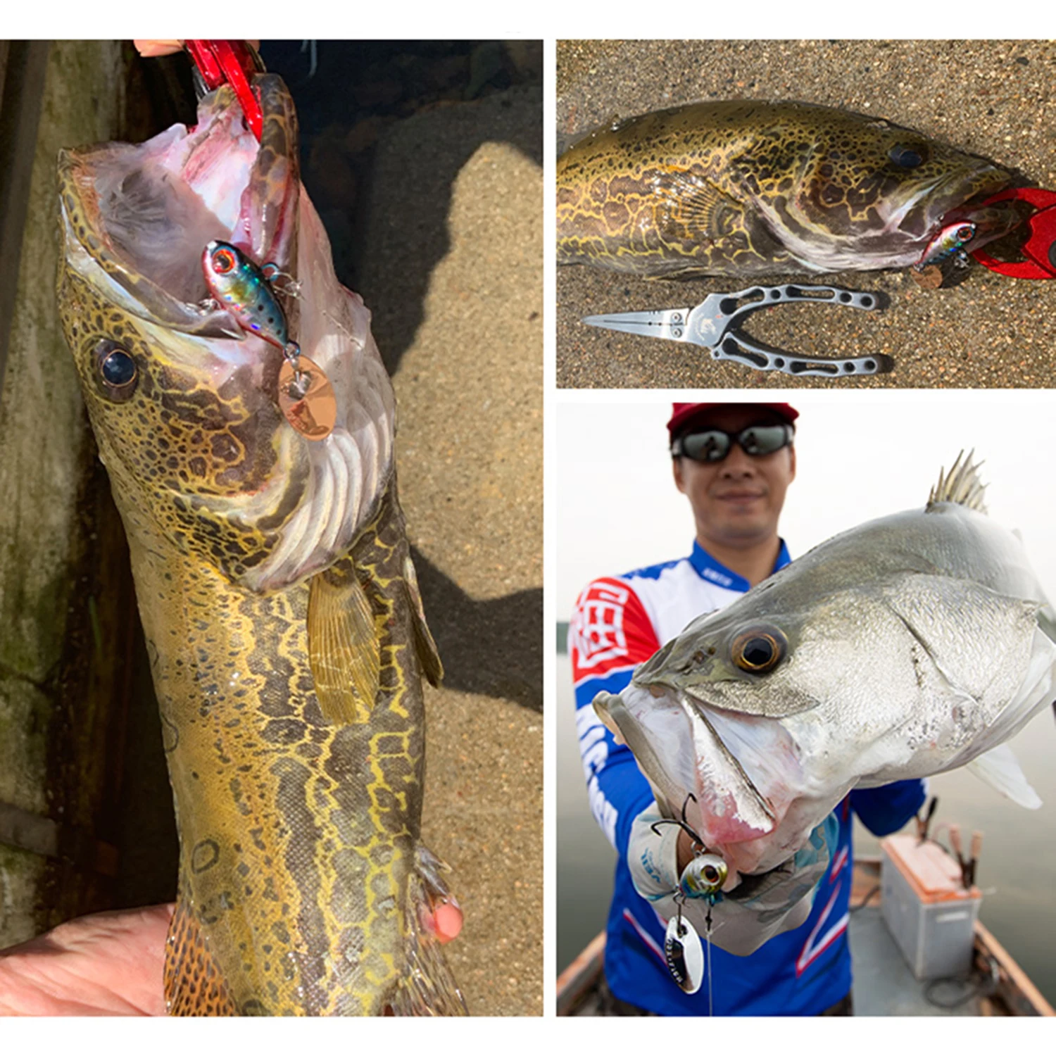 NICEFISH-señuelo de Metal para pesca de lubina, anzuelo Artificial con vibración, cuchara giratoria, VIB, 7/12/16g - imagen 5