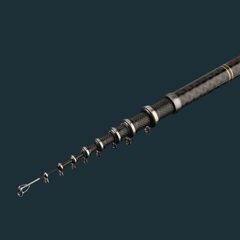 Caña de pescar rocosa con puntas sensibles al carbono, accesorio para agua salada, giratoria, flotador, 4,5 m, 5,4 m, 6,3 m, 7,2 m - imagen 5