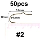 50pcs size 2