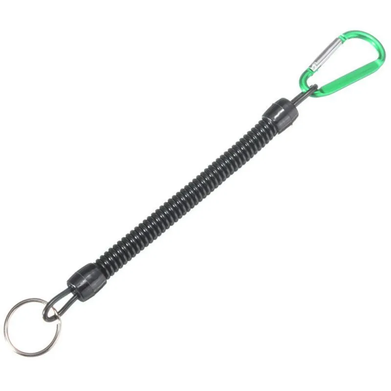 Cuerda antipérdida para pesca, hebilla colgante, mosquetón, cordones retráctiles, aparejos de pesca, alicates seguros para exteriores, herramientas, 1 ud. - imagen 2
