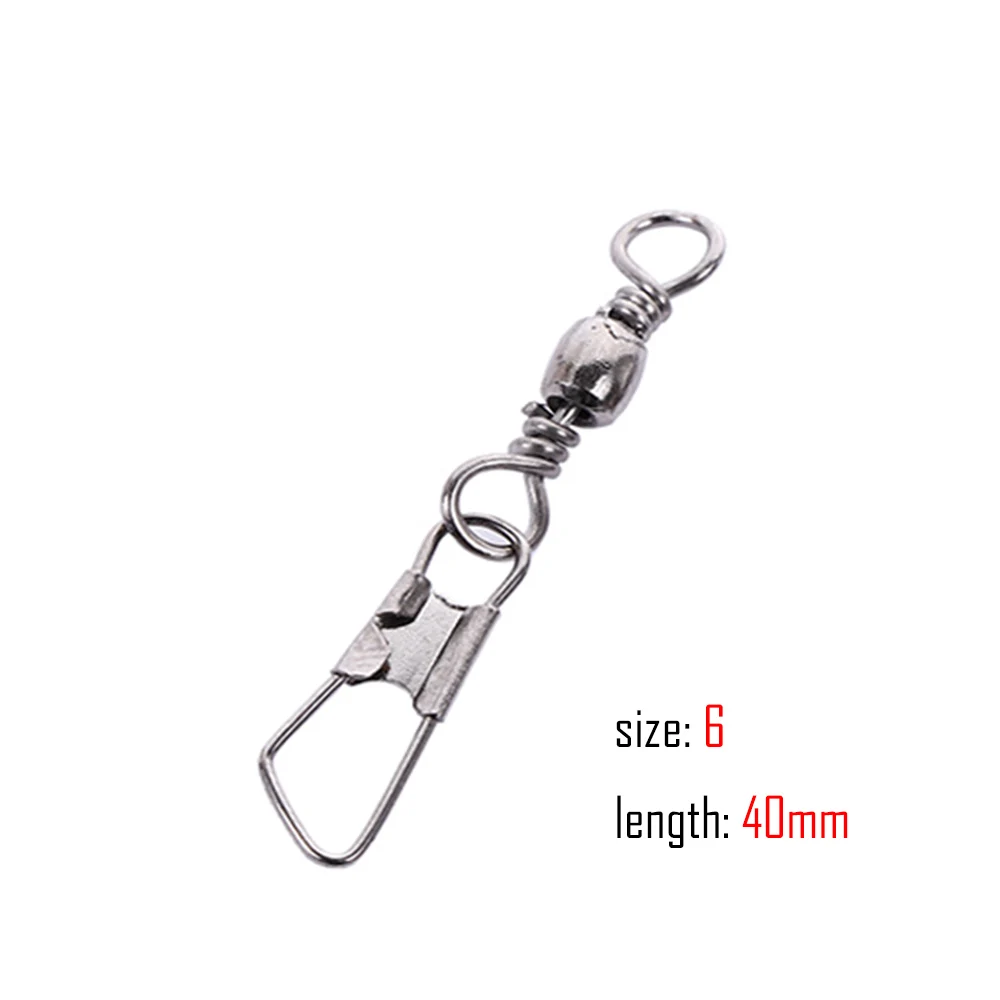 Conector de línea de Pin de pesca de barril de latón, anillos sólidos con enclavamiento, herramienta de aparejos giratorios a presión, nuevo, 100 unids/lote por paquete - imagen 2