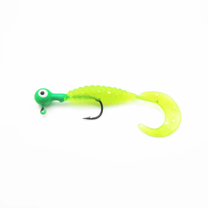 Señuelo suave de gusano Wobblers para pesca, señuelo de 58mm y 4,6g, de silicona, con olor a sal, para lucio y carpas, 1 unidad - imagen 2