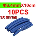 10pcs 6.4mm blue