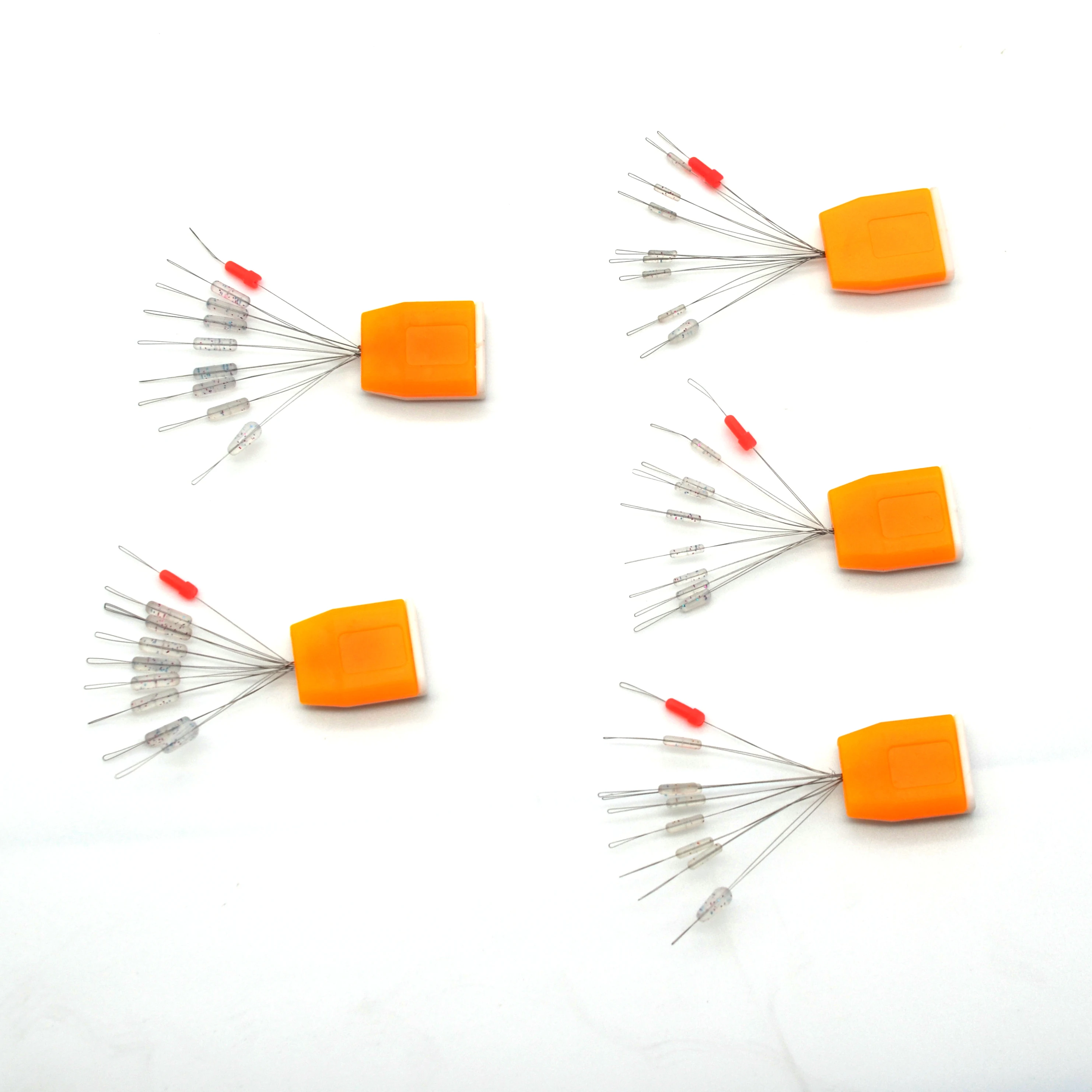 MNFT 216 Uds 24 grupos flotador de pesca Bobber tapón de goma frijoles espaciales flotador de goma cilíndrico línea de plomo detiene frijoles espaciales - imagen 3