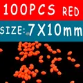 7x10mm 100pcs red