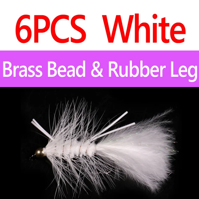 6pcs Br Ru White