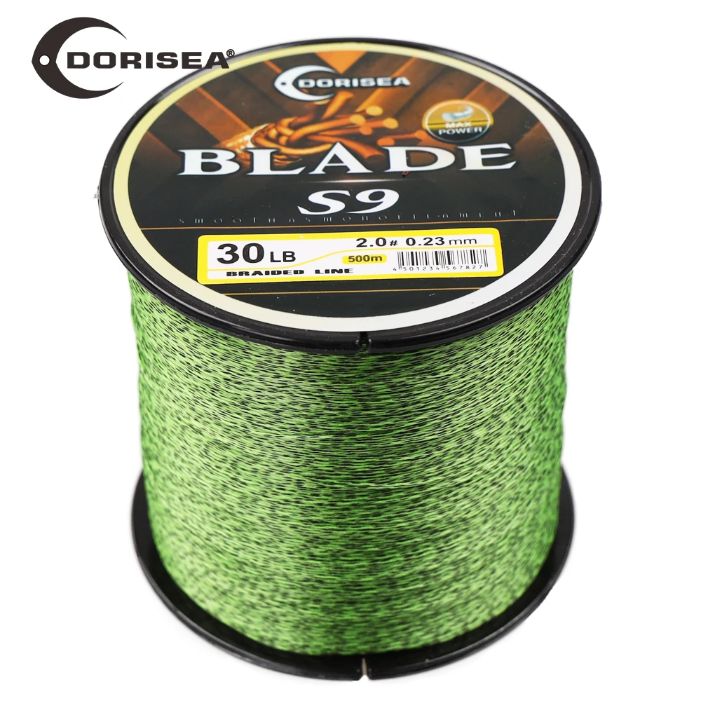 Sedal trenzado PE DORISEA Blade S9, extremo reforzado