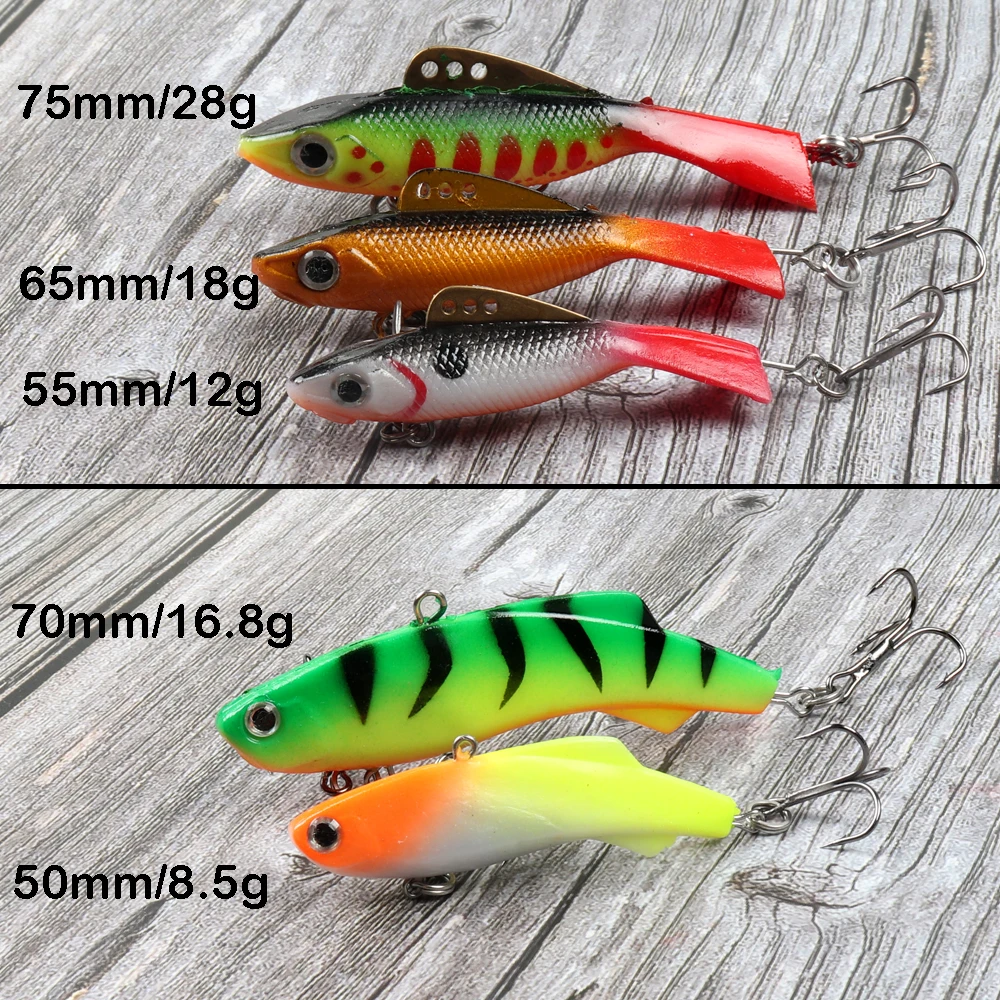 ¡Oferta! Señuelo de pesca en hielo de invierno, cebo duro de 8,5g, 12g, 16g, 18g, 28g, balanceador de Jigging de hundimiento, Vib, Lucio, Carpa, perca - imagen 2