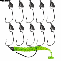 THKFISH Cabezas de plomo tipo bala – Anzuelos offset para vinilo