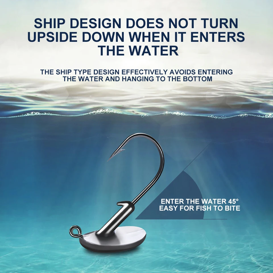 WALK FISH-anzuelo de pesca de 3,5g, 5g, 7g, 10g, 14g, señuelo suave, aparejos de pesca, lote de 5 unidades - imagen 4