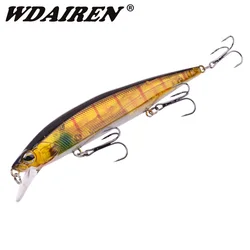 1 Uds Minnow Pesca Lure14cm 18,5g Topwater cebo Artificial, 3D los ojos de plástico aparejos de Wobblers lejos de imán sistema de Pesca
