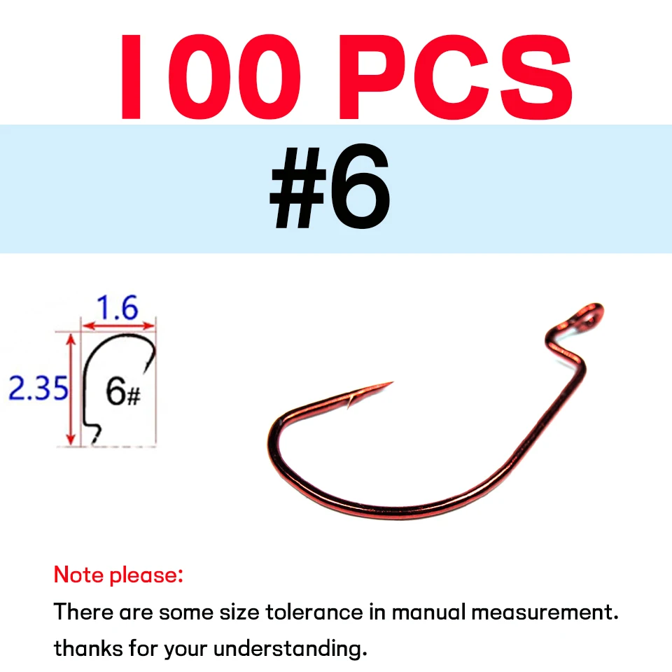 100pcs Size 6