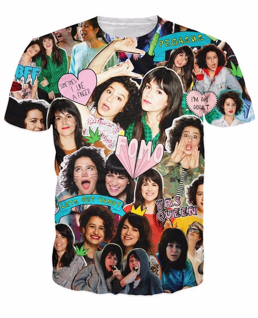 Camiseta de moda con Collage de todas las estrellas, camiseta con estampado 3D de Robin Williams/Jaden Smith Paparazzi, tops de verano Harajuku Unisex - imagen 5