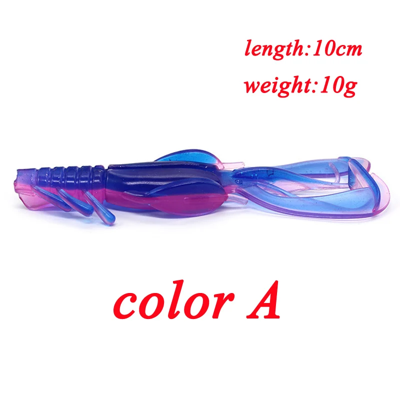 Señuelos de Pesca de silicona, 2 piezas, 100mm, 10g, señuelo suave, cebo de olor a sal Artificial, carpa, Wobblers para aparejos de Pesca - imagen 2