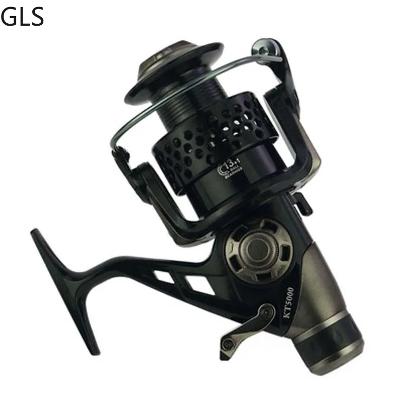 GLS-carrete de pesca giratorio Serie KT 3000, 4000, 5000, 6000, 7000, 8000, 5,0, 2:1/1/5: 1, alta velocidad, gran oferta - imagen 4
