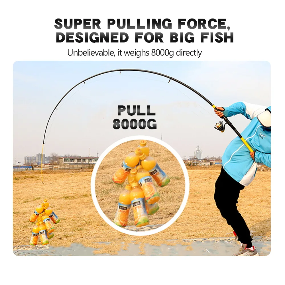 JOSBY-caña de pescar telescópica FRP, accesorios de 2,1 M, 2,4 M, 2,7 M, 3,0 M, 3,6 M, herramientas marinas - imagen 5