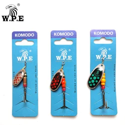 W.P.E. Cucharilla metálica para lubina con anzuelo triple