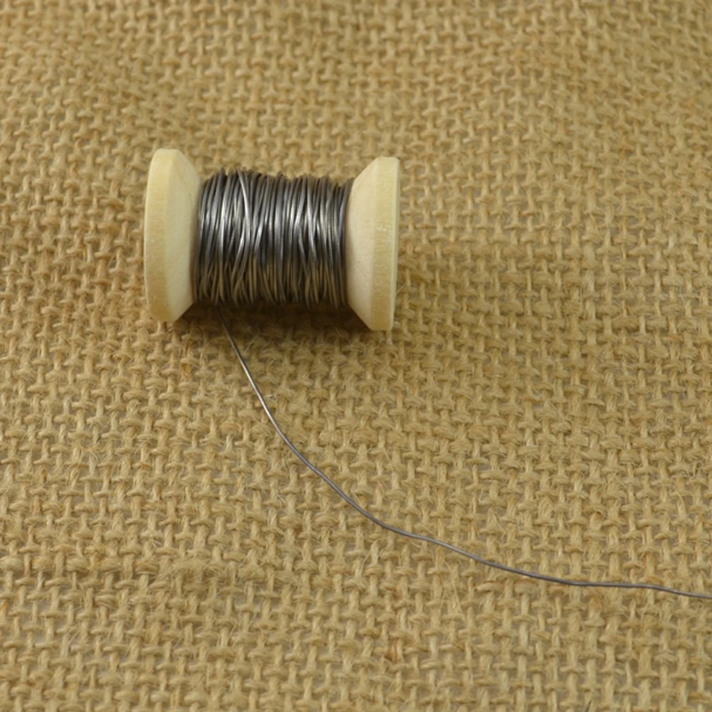 Wifreo 0,02 pulgadas de diámetro Carrete redondo de alambre suave para atar moscas, Material de pesca para línea de peso, 5 metros - imagen 5