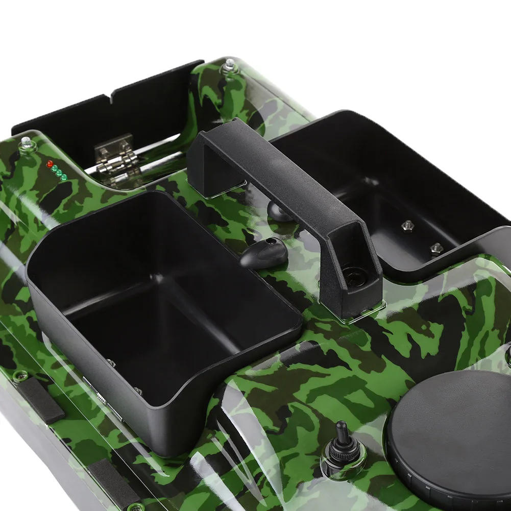 Barco de cebo inalámbrico para pesca de carpa, lancha rápida de juguete con Control remoto, 3 tolvas LCD, GPS, con Sensor de Sonar, 500M - imagen 4