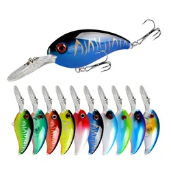 1 Uds. Señuelo de Pesca con manivela Wobbler 14g 10cm Minnow Isca señuelos artificiales Crankbait Leurre de Bass Pike Trolling aparejos de Pesca