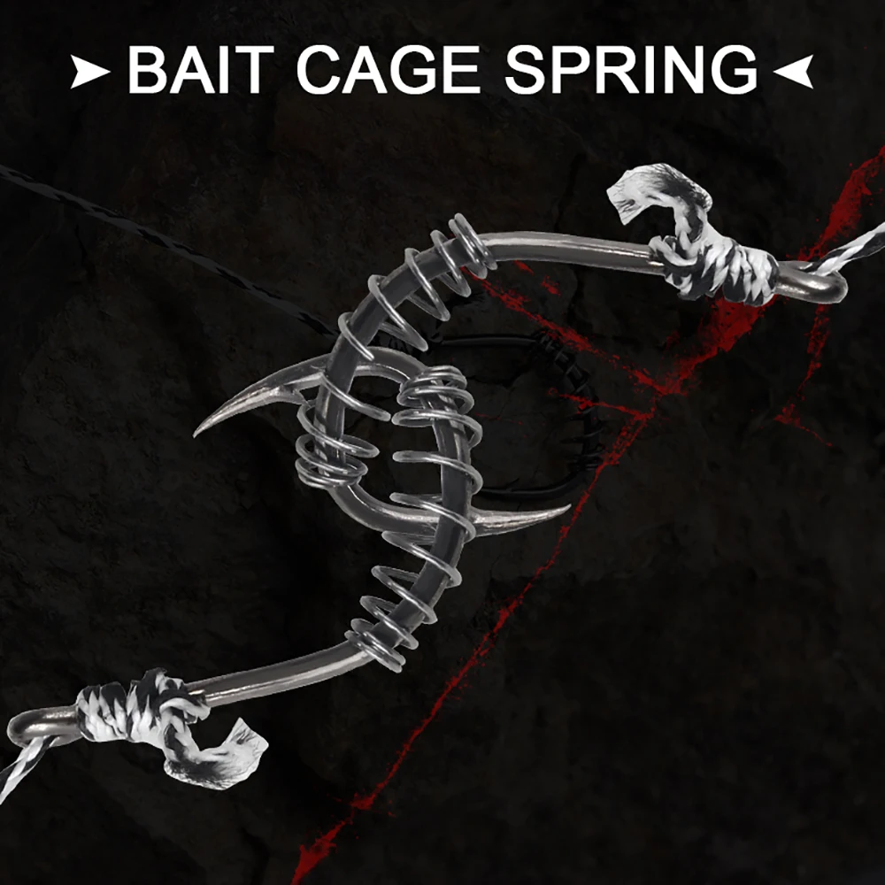 Anzuelo de pesca FISH KING, anzuelos de pesca de carpa con círculo de púas, 5 unidades por paquete, anzuelo de explosión sin plantilla, accesorios de pesca con mosca - imagen 5