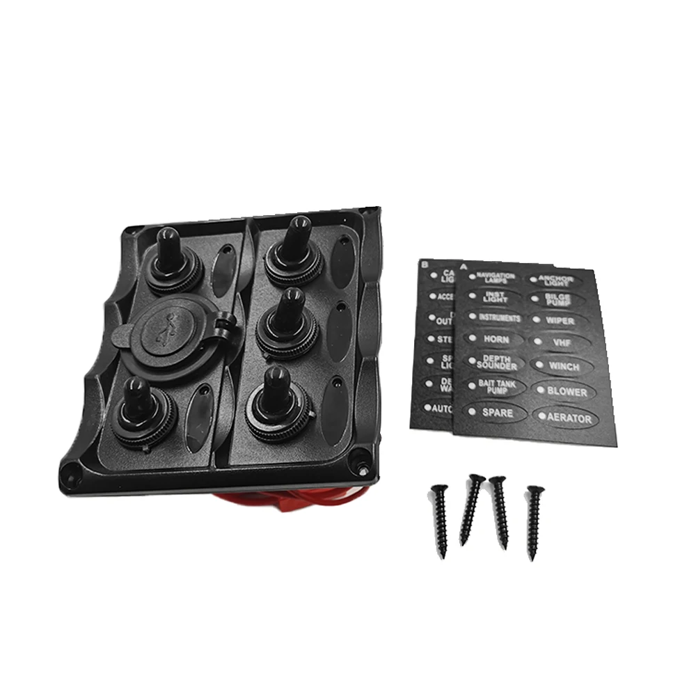 Interruptor de palanca de servicio para yate marino, accesorios de coche, Control multifunción de plástico, 12V - imagen 3