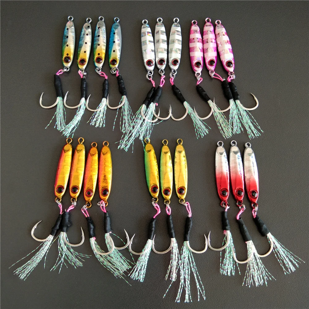 Swolfy-señuelo de pesca de plomo para Jigging, cebo Artificial de Metal fundido, cuchara de fundición, 3,5 cm, 5,6g, 20 piezas - imagen 2