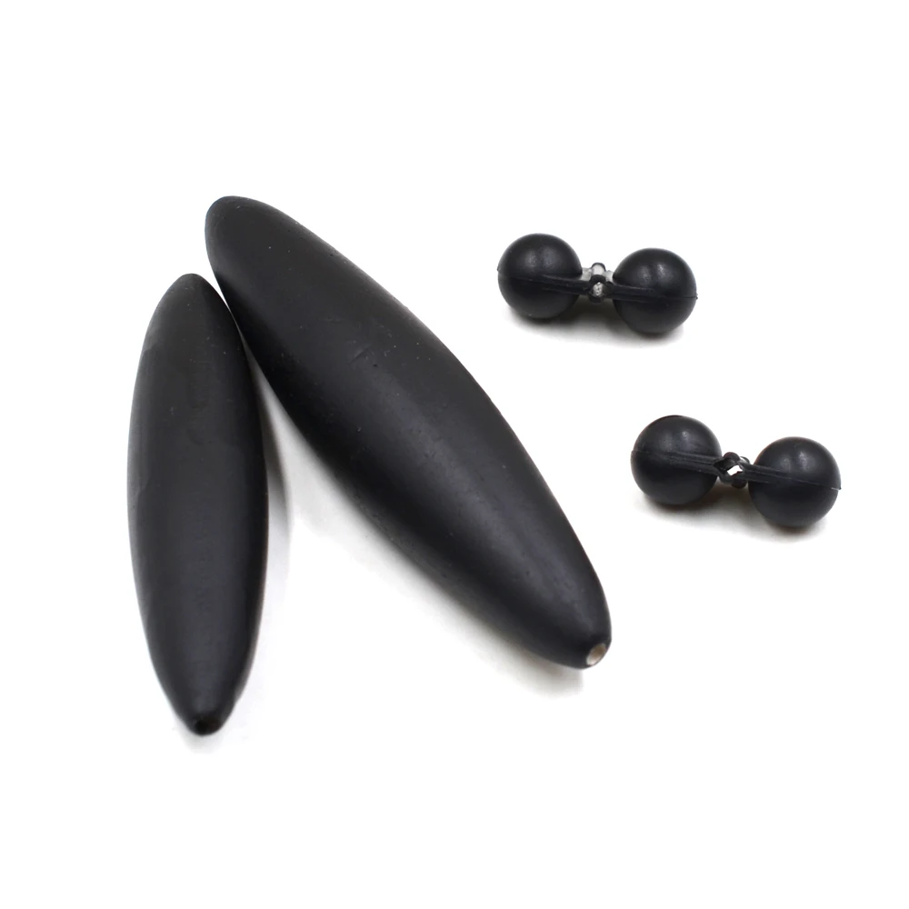 MNFT-flotador subacuático negro y pesca, doble sonajero, 20g/30g, flotador en línea EVA, aparejos de pesca - imagen 5
