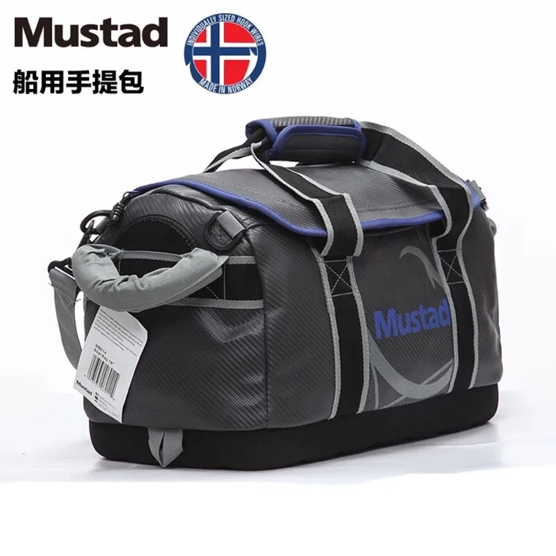 Bolsa de Pesca para barco MUSTAD, bolso multifuncional para exteriores, bolsa impermeable de PVC de gran capacidad, estuche para señuelos, aparejos de Pesca para peces - imagen 4