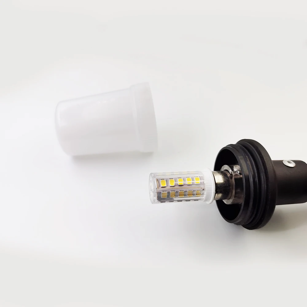 Lámpara de anclaje de luz de popa, poste de luces LED para barco marino, Blanco redondo, enchufe extraíble de 2 pines, Base en ángulo, USCG, 2 NM, 24 pulgadas - imagen 5