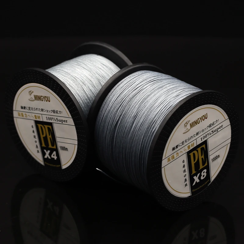 Sedal de Pesca de 8 hebras y 4 hebras trenzadas, hilo suave para lanzamiento lejano en el Mar, Accesorios para Pesca de Mar, 1000m - imagen 3