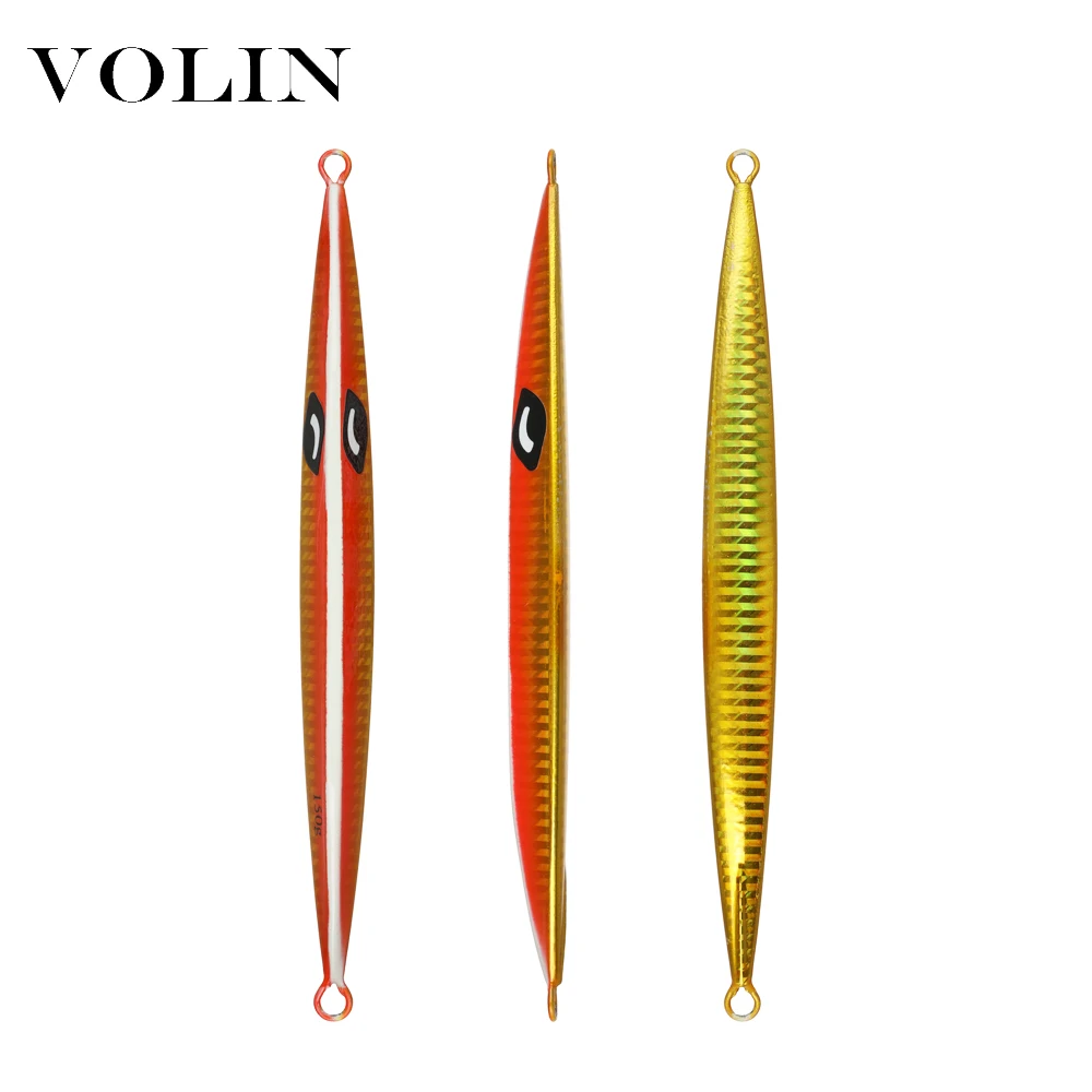 VOLIN-señuelo de pesca de lubina Artificial, cebo de Metal de fundición a tierra, Jigging lento, 1 unidad, 150g, 200g, 250g, 300g, 400g - imagen 3