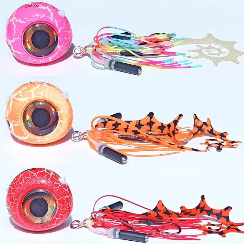 Señuelo Jigging con Resplandor de Campana, Pargo Deslizante, Besugo, Cabeza de Plantilla Inferior, Plantilla de Plomo, Nuevo, 30g, 40g, 60g, 100g, 120g, 150g, 200g, 2